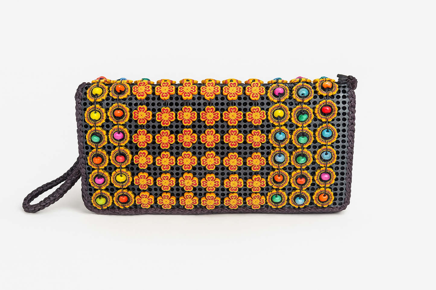 Black Rangoli Clutches