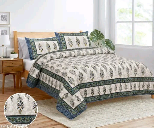 Blue Royal Double Size Bedsheet