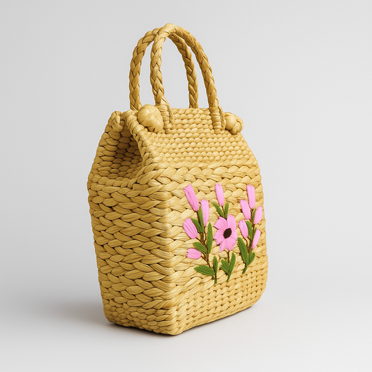 Eastern Craftworks Pink Floral Handbag