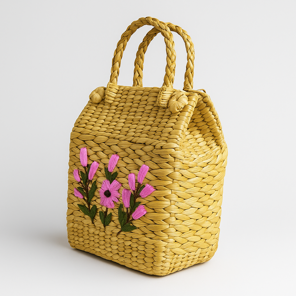 Eastern Craftworks Pink Floral Handbag