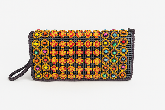 Black Rangoli Clutches