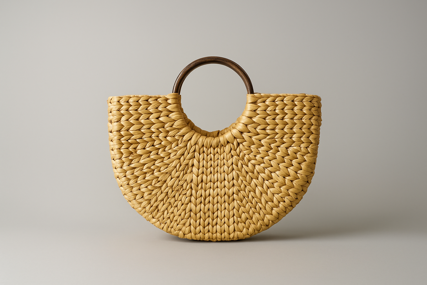 Eastern Craftwork Half-Moon Kauna Tote Handbag