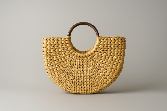 Eastern Craftwork Half-Moon Kauna Tote Handbag