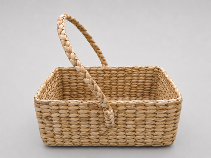LEIXI Handmade Kauna Grass Fruit Basket with Handle