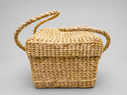 LEIXI Handmade Kauna Grass Picnic Basket
